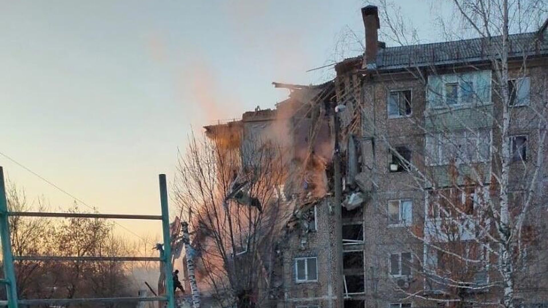 Место обрушения части дома в городе Ефремов Место обрушения части дома в городе Ефремов - РИА Новости, 1920, 07.02.2023