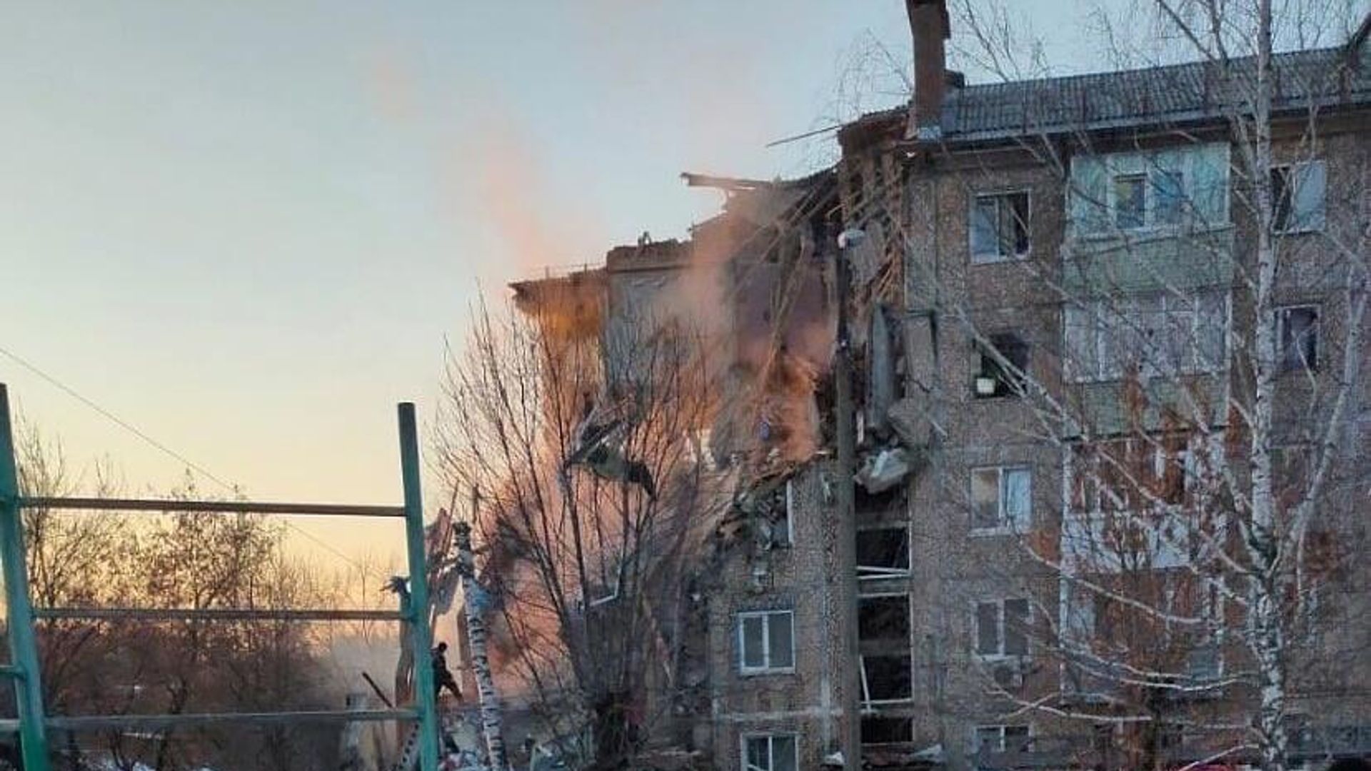 Место обрушения части дома в городе Ефремов Место обрушения части дома в городе Ефремов - РИА Новости, 1920, 08.02.2023