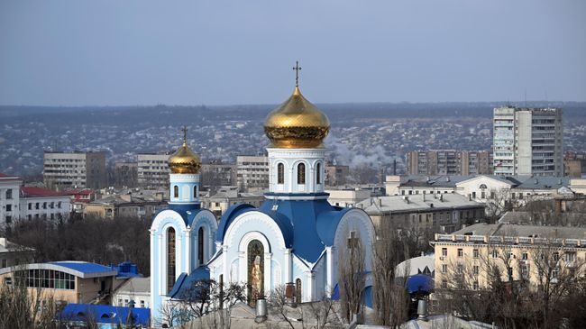 Храм во имя Пресвятой Богородицы, в честь иконы Её, именуемой Умиление в Луганске