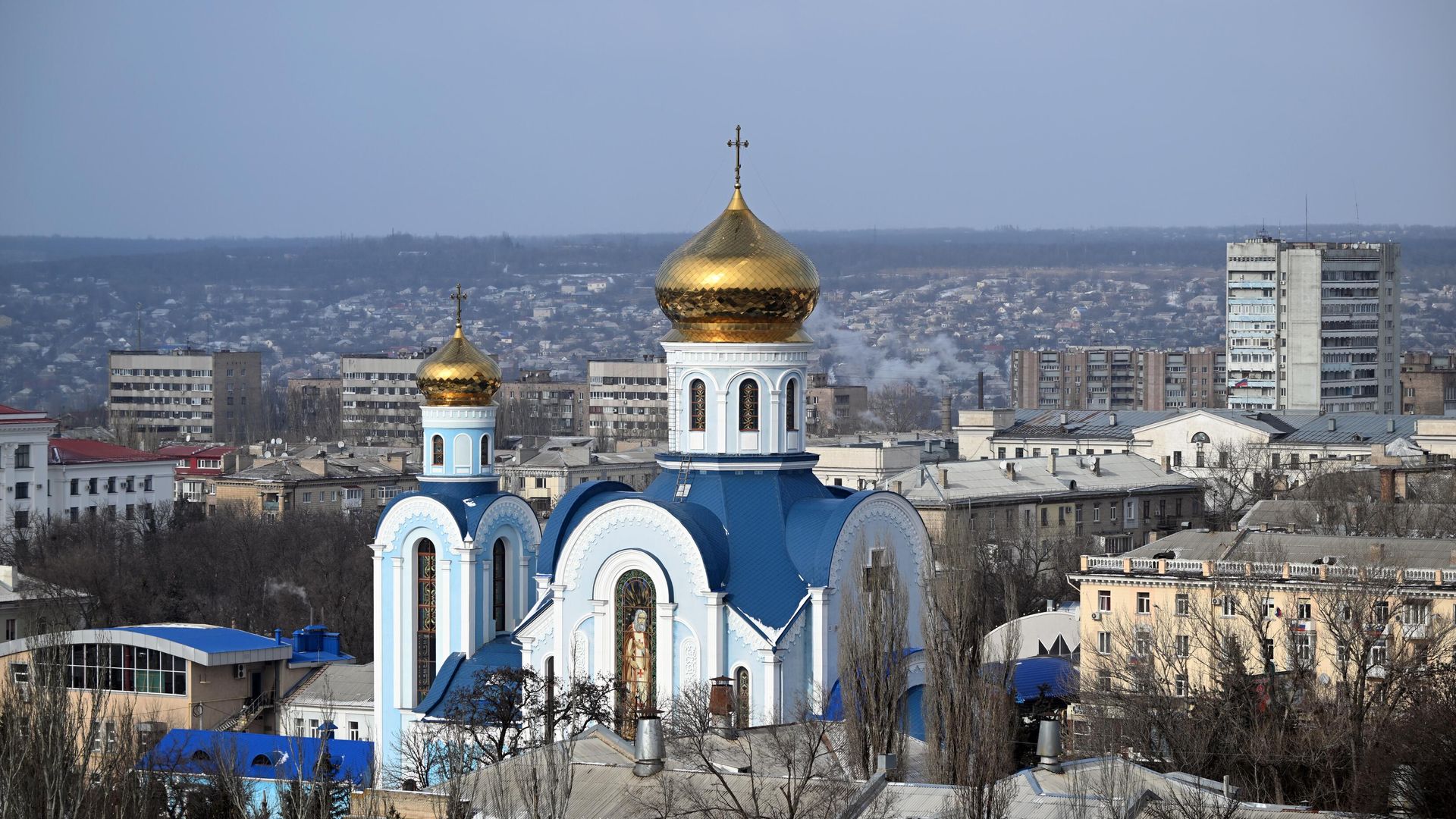 Храм во имя Пресвятой Богородицы, в честь иконы Её, именуемой Умиление в Луганске Храм во имя Пресвятой Богородицы, в честь иконы Её, именуемой Умиление в Луганске - РИА Новости, 1920, 12.01.2024