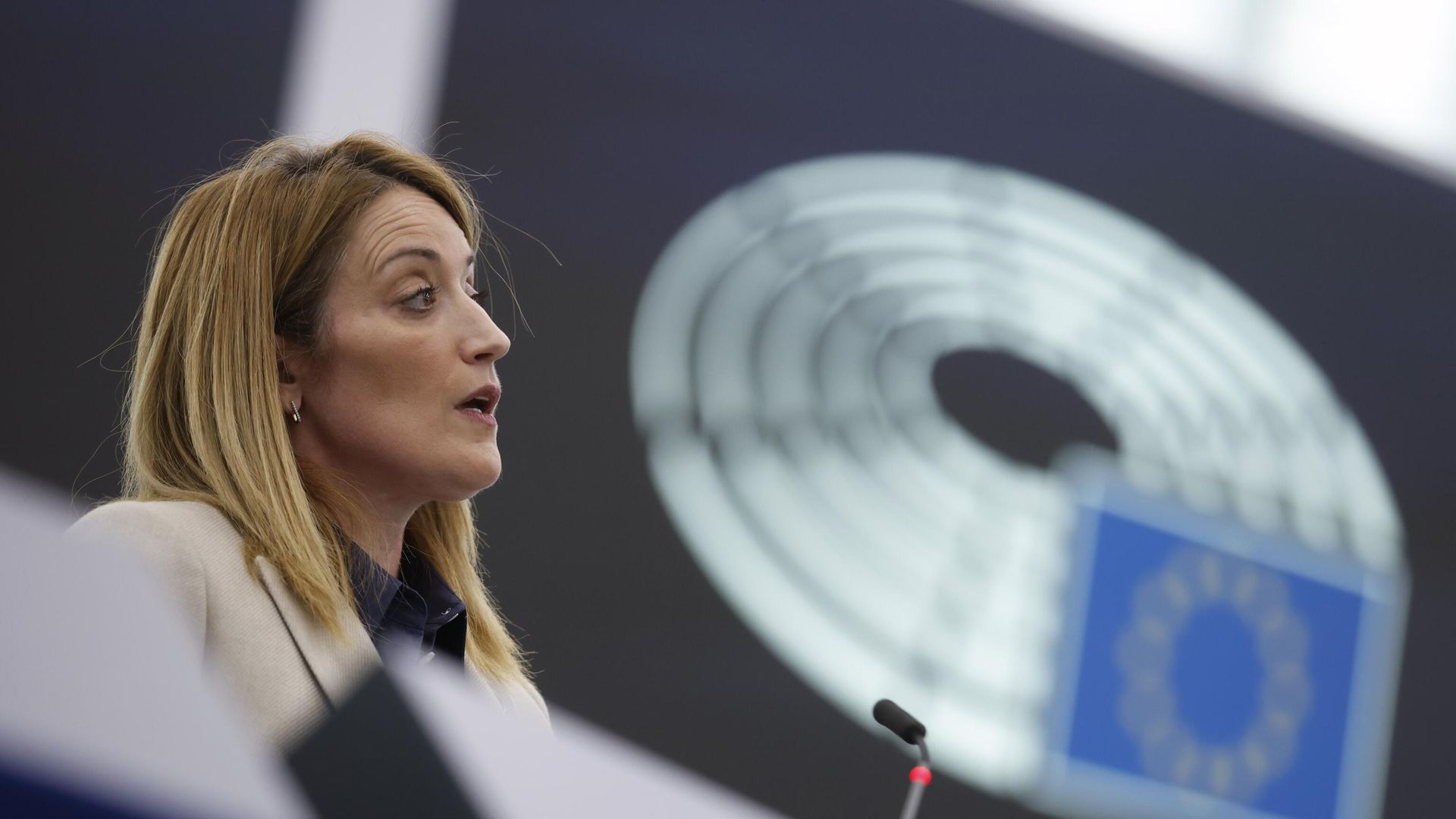 Президент Европейского парламента Роберта Метсола Президент Европейского парламента Роберта Метсола - РИА Новости, 1920, 15.10.2026