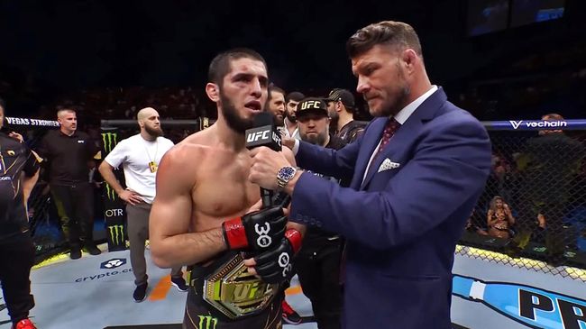 Ислам Махачев после победы на UFC 284
