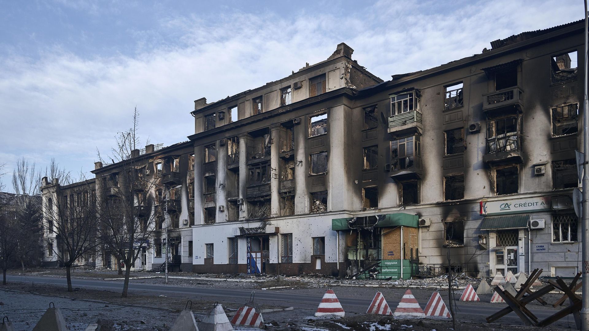 Здание в центре Артемовска (Бахмута) Здание в центре Артемовска (Бахмута) - РИА Новости, 1920, 13.02.2023