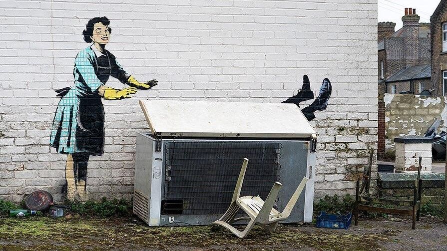 Граффити Banksy Граффити Banksy - РИА Новости, 1920, 14.02.2023