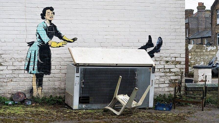 Граффити Banksy Граффити Banksy - РИА Новости, 1920, 14.02.2023