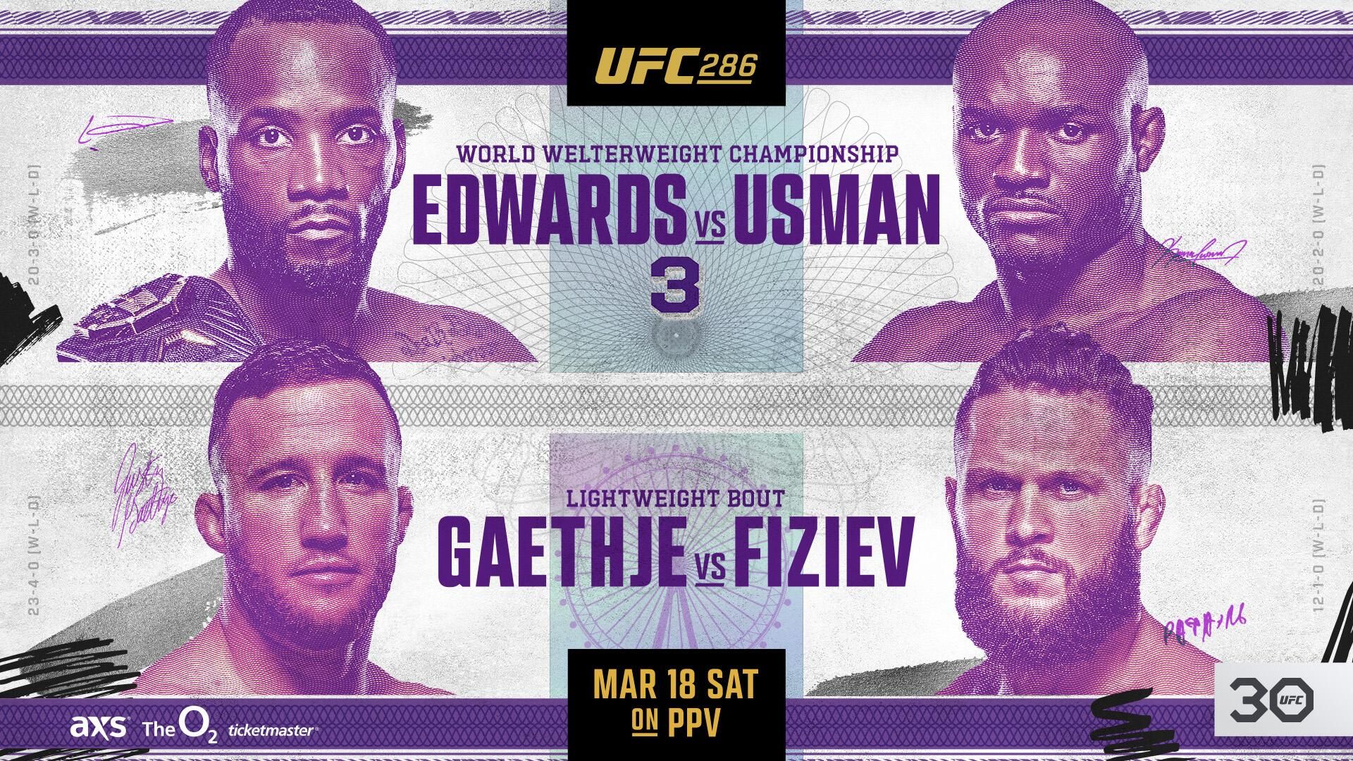 Официальный постер UFC 286 Официальный постер UFC 286 - РИА Новости, 1920, 18.03.2023