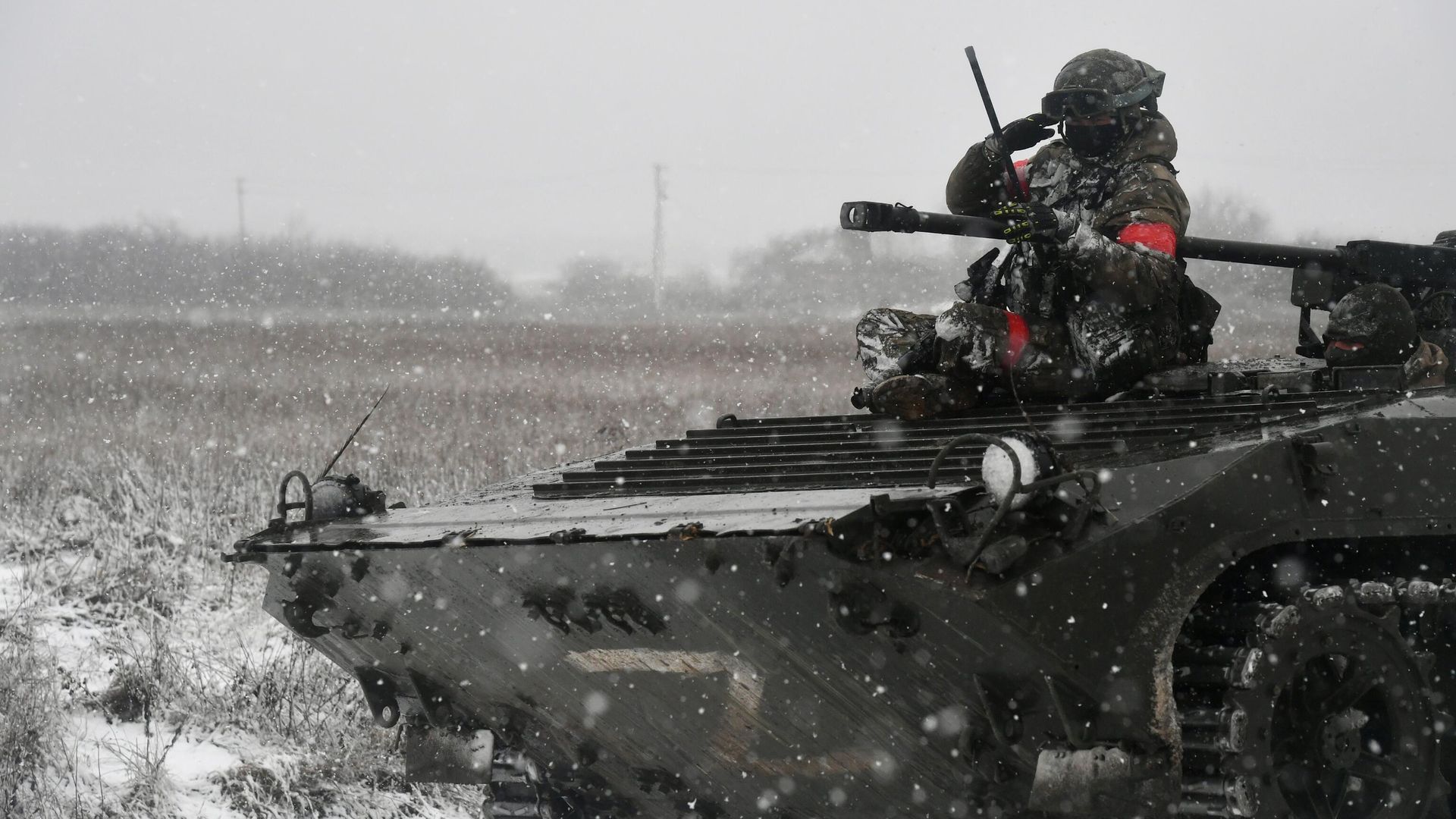 Боевая работа бронированных самоходных машин БРМ-1К вооруженных сил России Боевая работа бронированных самоходных машин БРМ-1К вооруженных сил России - РИА Новости, 1920, 18.02.2023