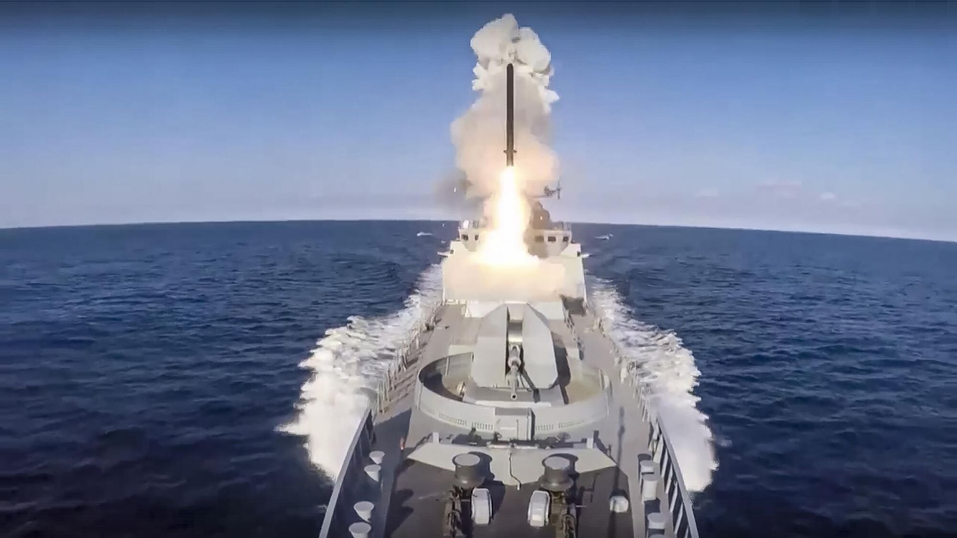Кадр видео запуска ракеты по украинским объектам Кадр видео запуска ракеты по украинским объектам - РИА Новости, 1920, 29.12.2023