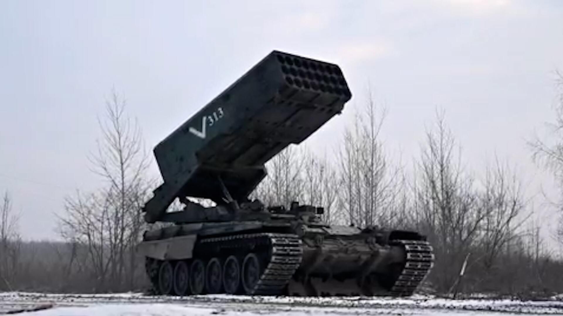 Уничтожение опорного пункта противника огнеметной системой Солнцепек Уничтожение опорного пункта противника огнеметной системой Солнцепек - РИА Новости, 1920, 19.02.2023
