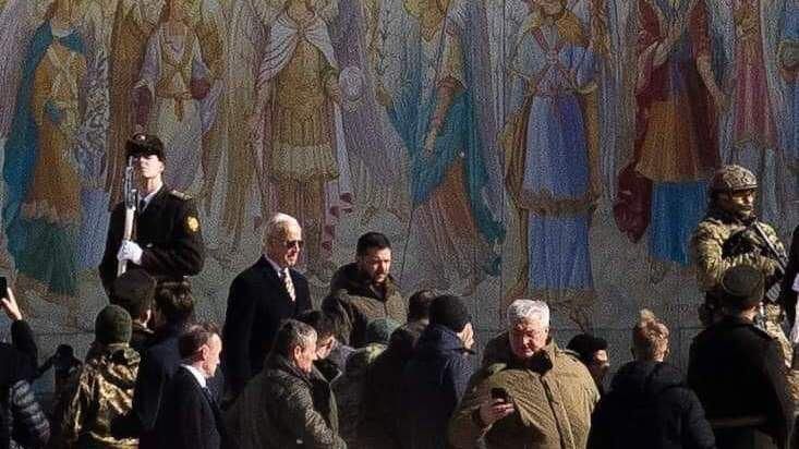 Джо Байден и Владимир Зеленский в Киеве Джо Байден и Владимир Зеленский в Киеве - РИА Новости, 1920, 20.02.2023