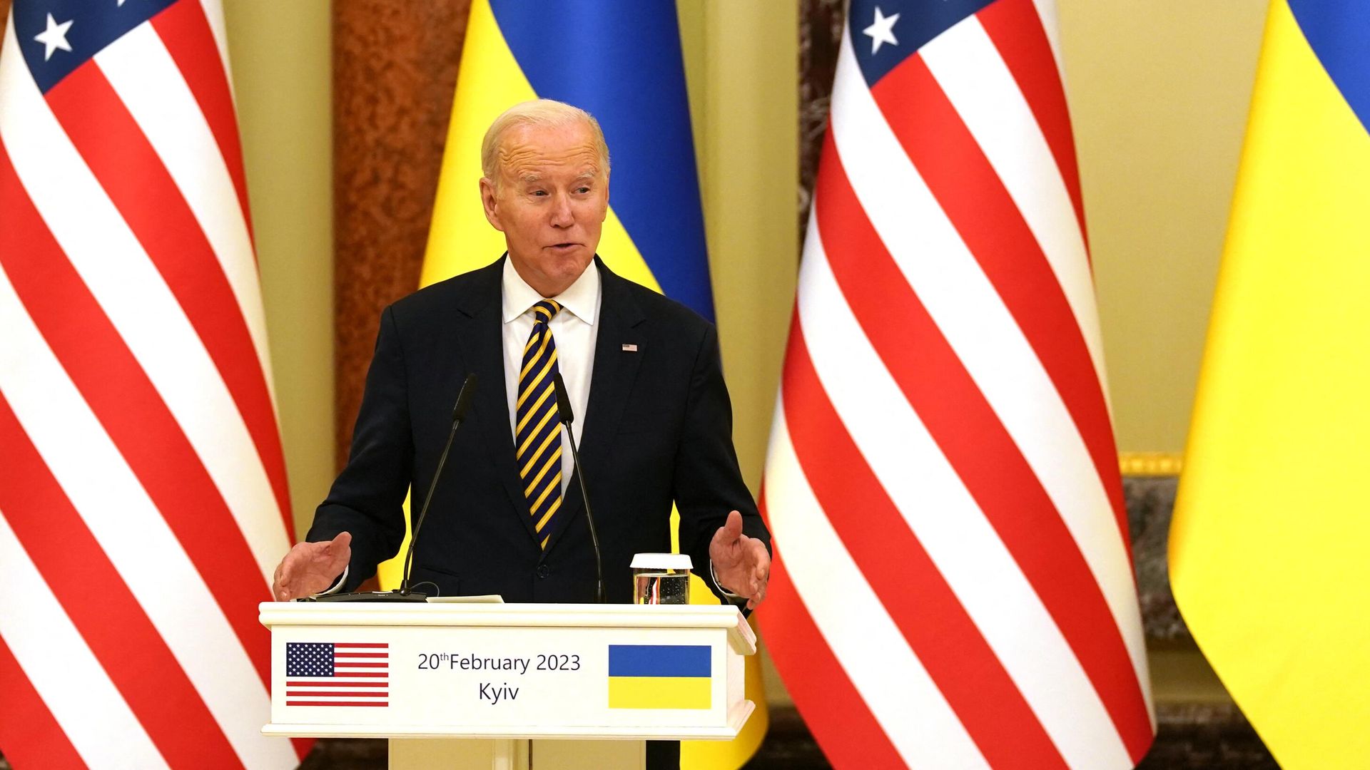 Президент США Джо Байден во время пресс-конференции в Киеве Президент США Джо Байден во время пресс-конференции в Киеве - РИА Новости, 1920, 20.02.2023