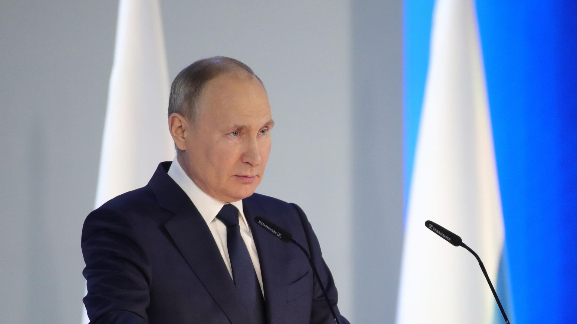Президент РФ Владимир Путин выступает с ежегодным посланием Федеральному Собранию Президент РФ Владимир Путин выступает с ежегодным посланием Федеральному Собранию - РИА Новости, 1920, 14.12.2022