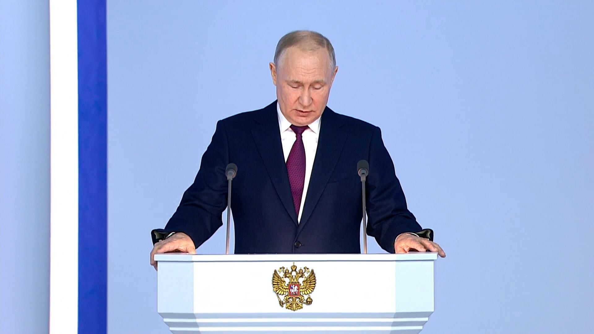 Путин о стремлении Запада нанести стратегическое поражение России Путин о стремлении Запада нанести стратегическое поражение России - РИА Новости, 1920, 21.02.2023