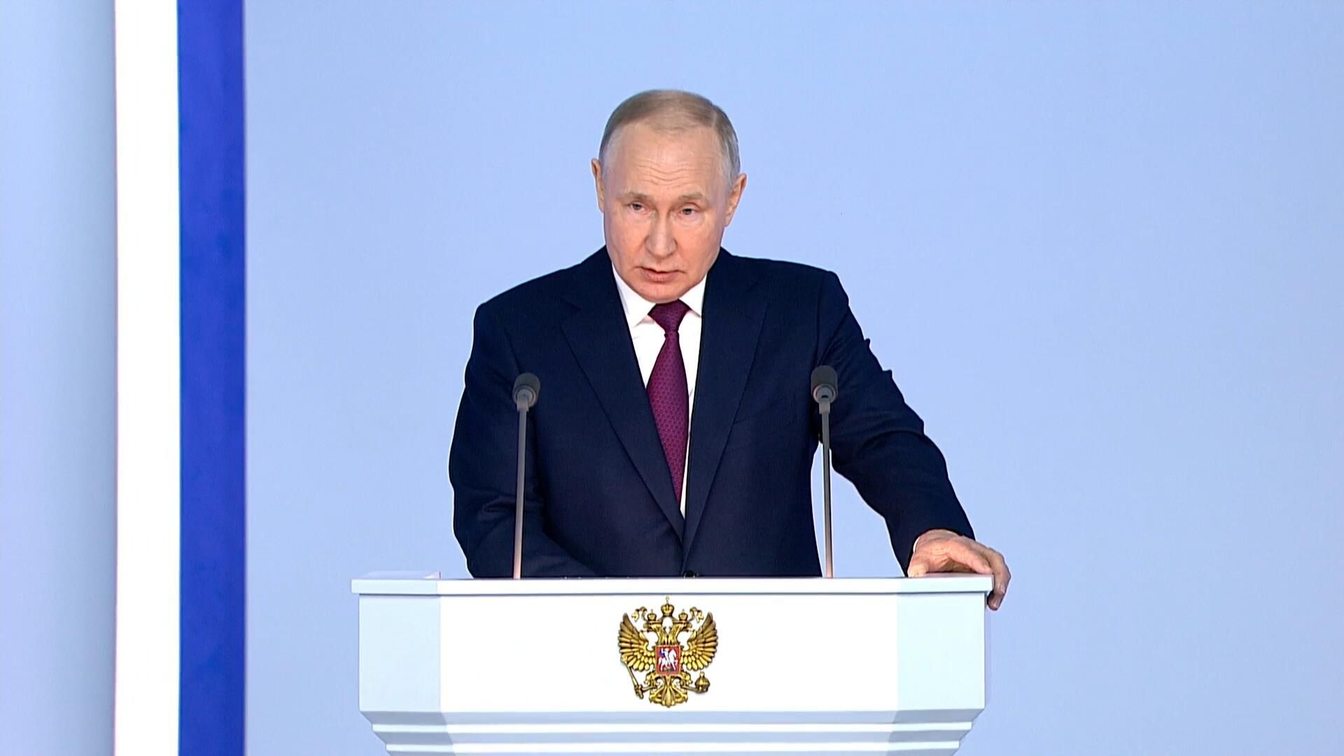 Путин о новых мерах поддержки участников специальной военной операции Путин о новых мерах поддержки участников специальной военной операции - РИА Новости, 1920, 21.02.2023