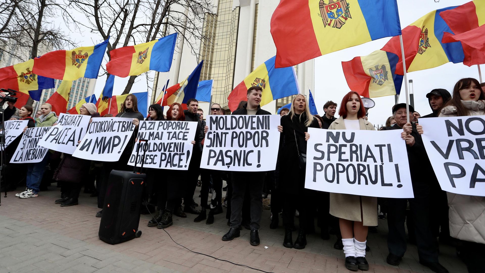 Акция оппозиции За мир в Кишиневе Акция оппозиции За мир в Кишиневе - РИА Новости, 1920, 25.02.2023