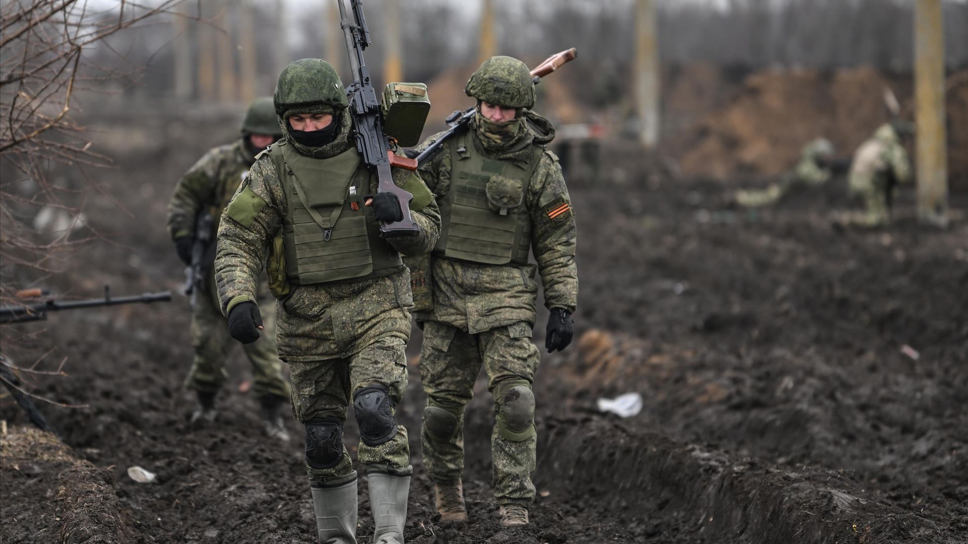 Морские пехотинцы Черноморского флота РФ на позициях в зоне СВО - РИА Новости, 1920, 28.03.2023