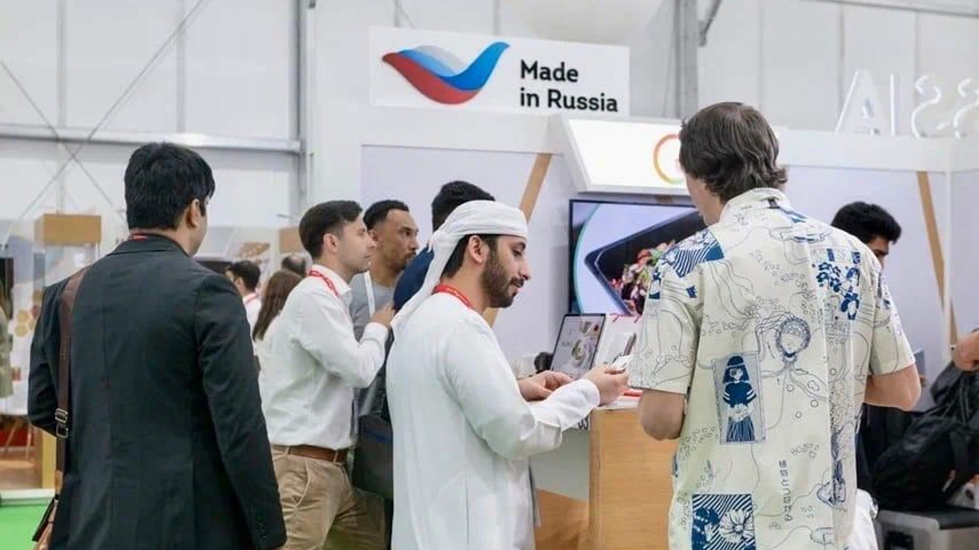 Стенд Made in Russia на выставке Gulfood 2023 Стенд Made in Russia на выставке Gulfood 2023 - РИА Новости, 1920, 27.02.2023