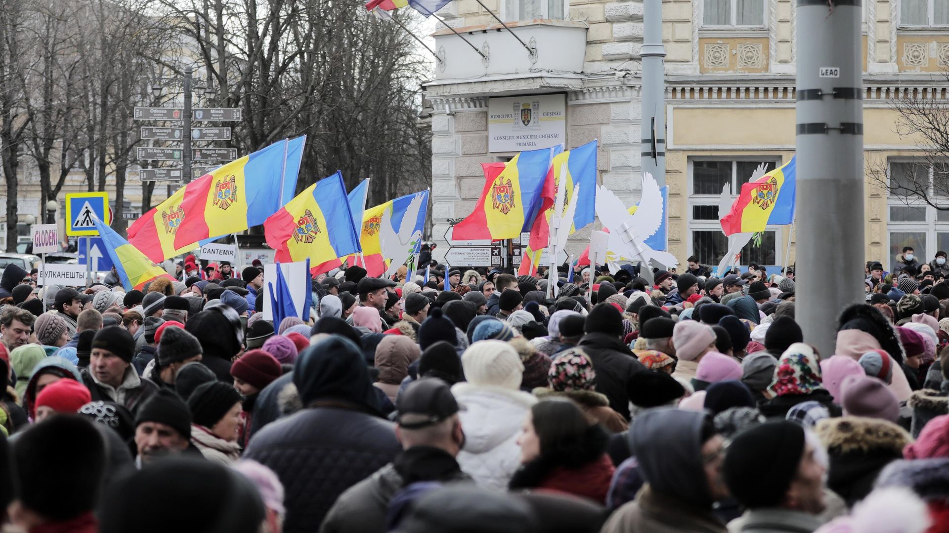 Протестная акция оппозиции в Кишиневе Протестная акция оппозиции в Кишиневе - РИА Новости, 1920, 08.03.2023