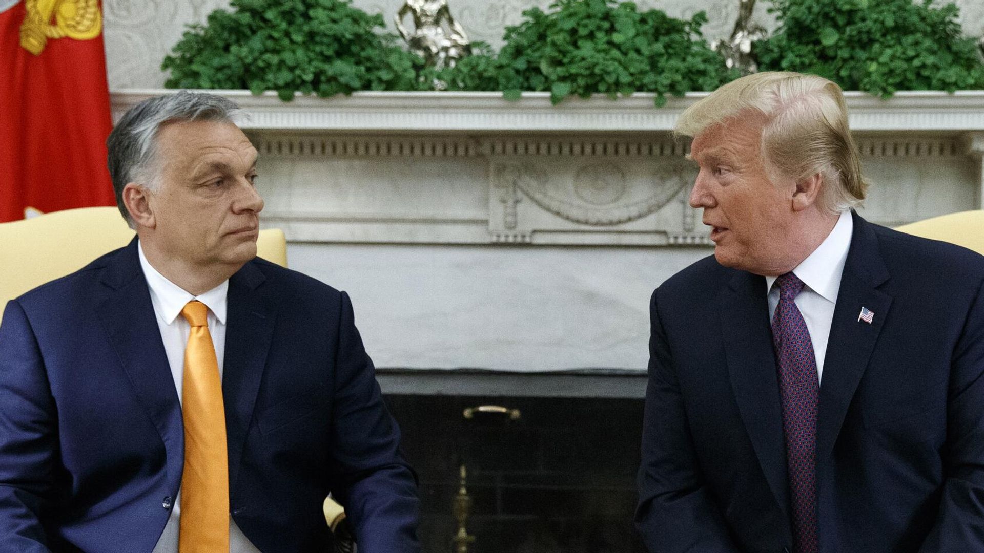 Премьер-министр Венгрии Виктор Орбан и Дональд Трамп Премьер-министр Венгрии Виктор Орбан и Дональд Трамп - РИА Новости, 1920, 11.12.2024