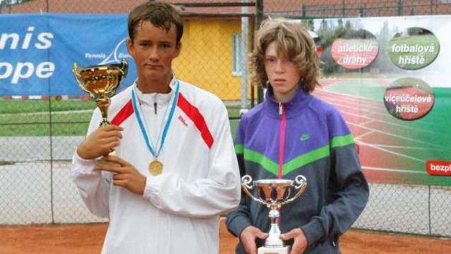 Даниил Медведев и Андрей Рублев в детстве