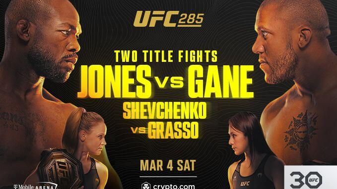 Официальный постер UFC 285 Официальный постер UFC 285 - РИА Новости, 1920, 05.03.2023