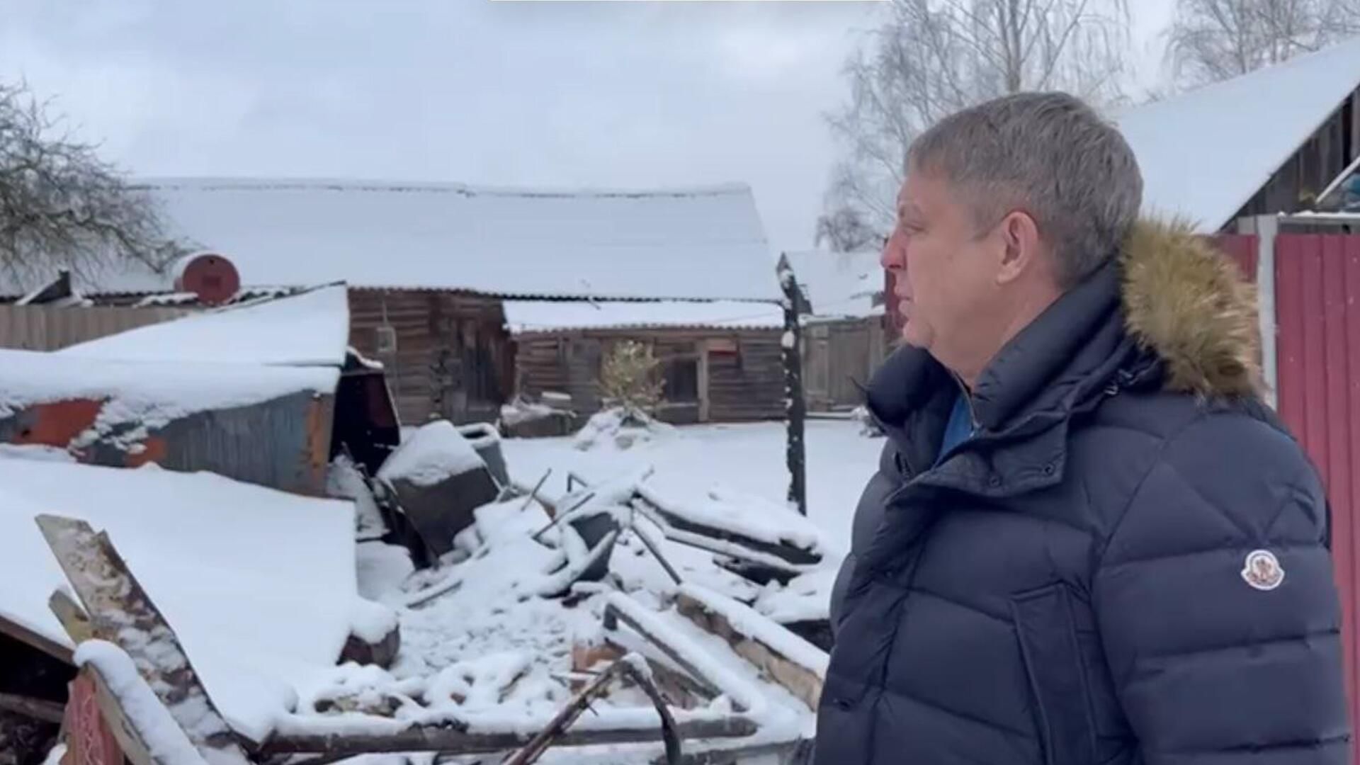 Дом в селе Сушаны, по которому ударили из гранатомета украинские террористы  - РИА Новости, 1920, 05.03.2023