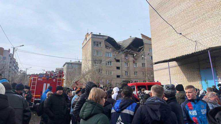 Жилой дом в поселке Антипиха под Читой, пострадавший в результате взрыва бытового газа Жилой дом в поселке Антипиха под Читой, пострадавший в результате взрыва бытового газа