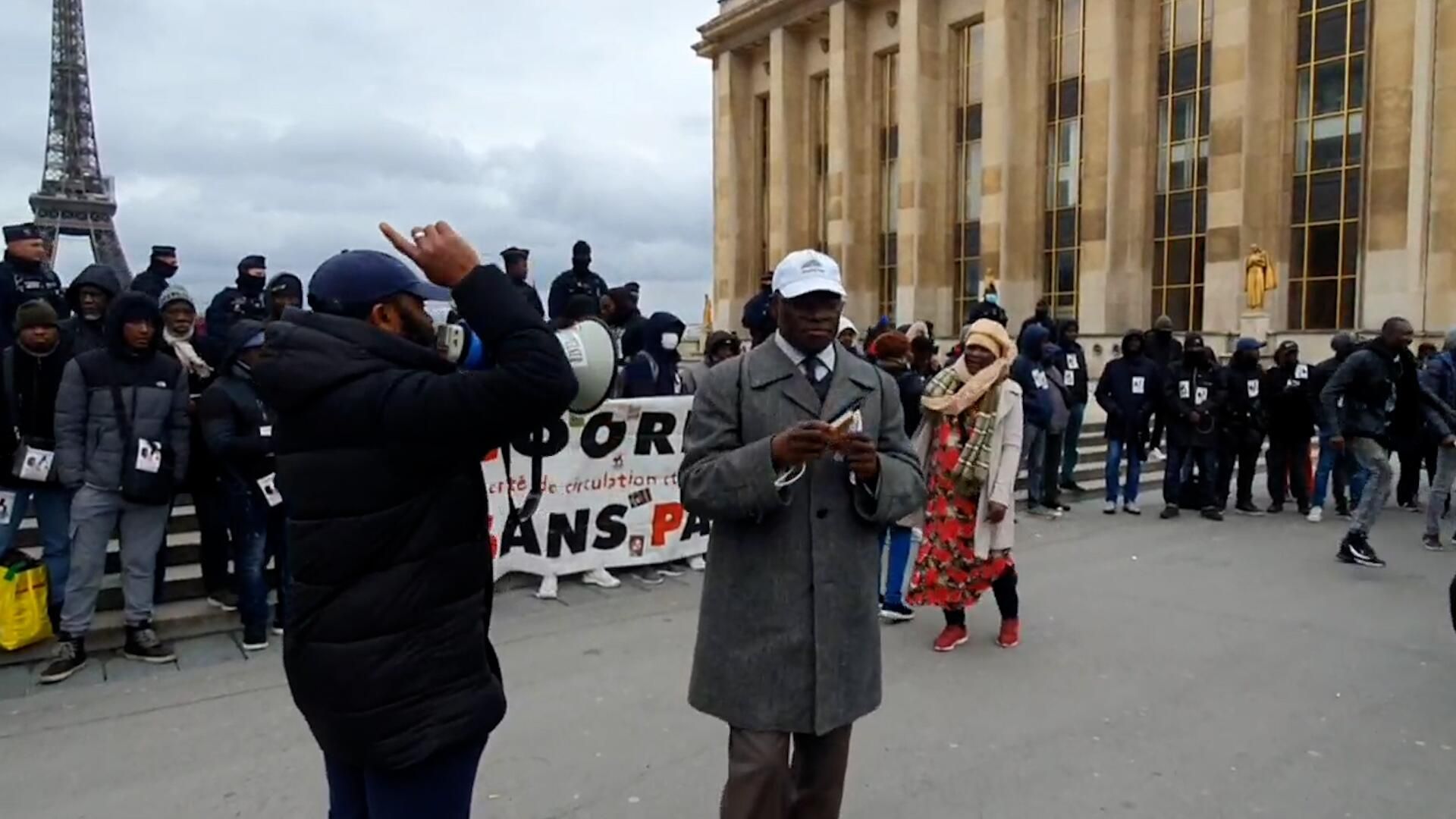 Акция в Париже против миграционной политики Лондона и визита британского премьера Акция в Париже против миграционной политики Лондона и визита британского премьера - РИА Новости, 1920, 10.03.2023