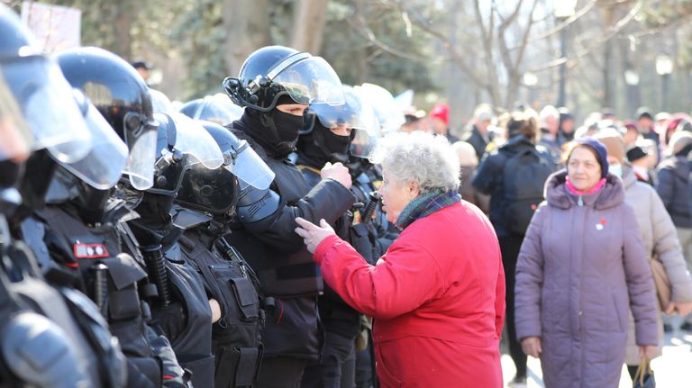 Акция протеста оппозиции в Кишиневе Акция протеста оппозиции в Кишиневе