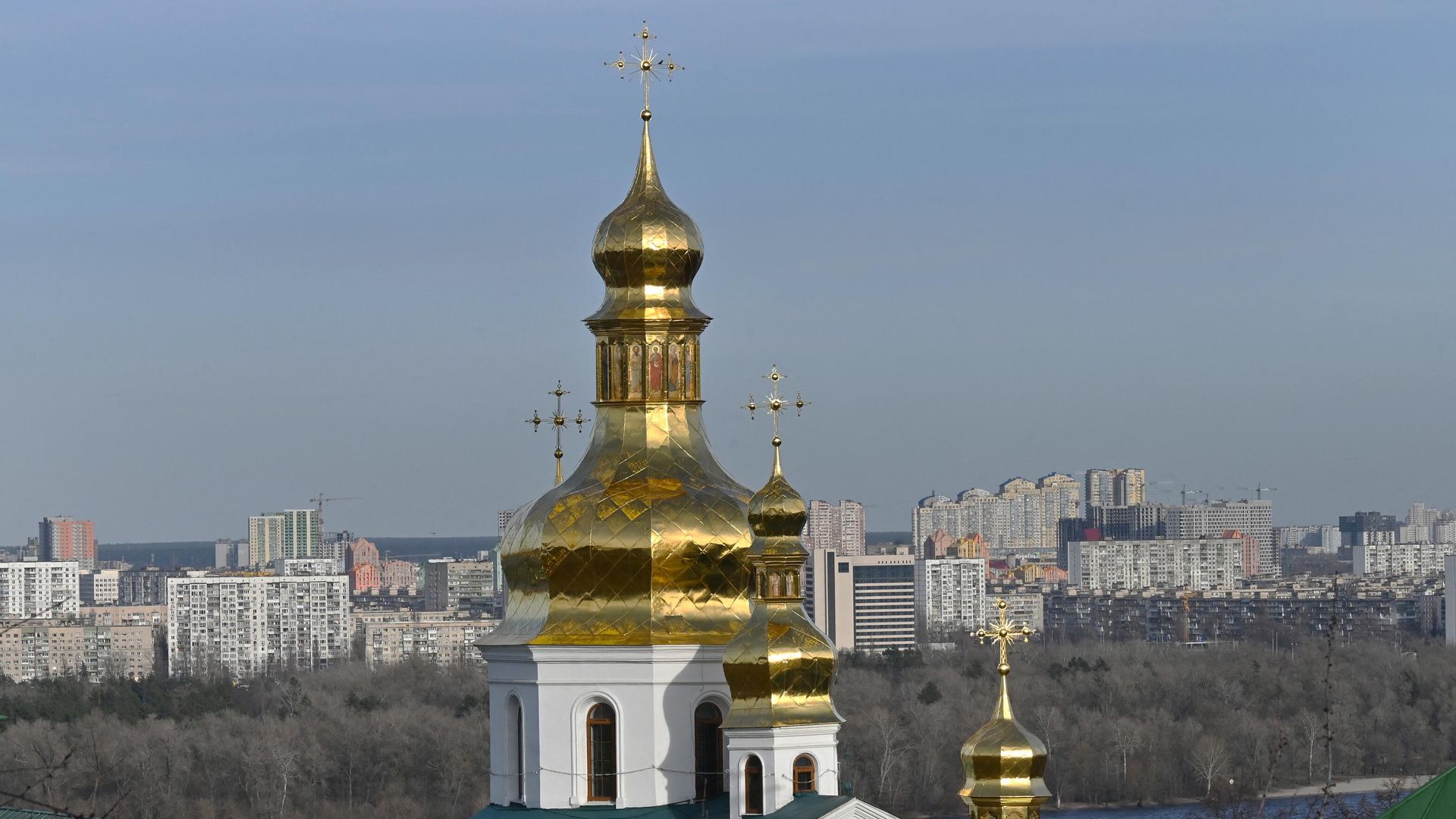 Вид на Киев из Киево-Печерской лавры Вид на Киев из Киево-Печерской лавры - РИА Новости, 1920, 16.03.2023