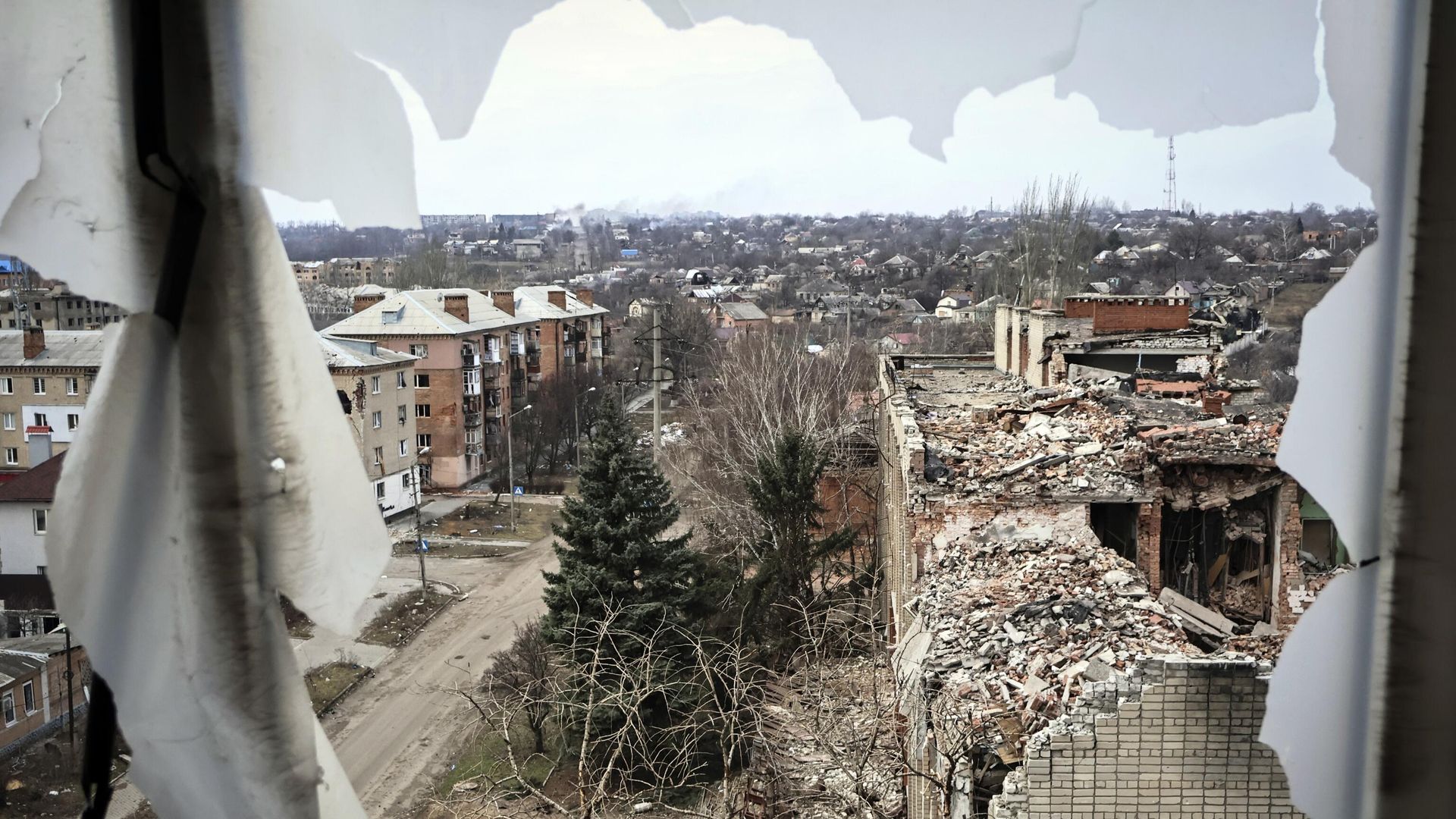 Вид на город Артемовск (Бахмут) Вид на город Артемовск (Бахмут) - РИА Новости, 1920, 25.03.2023