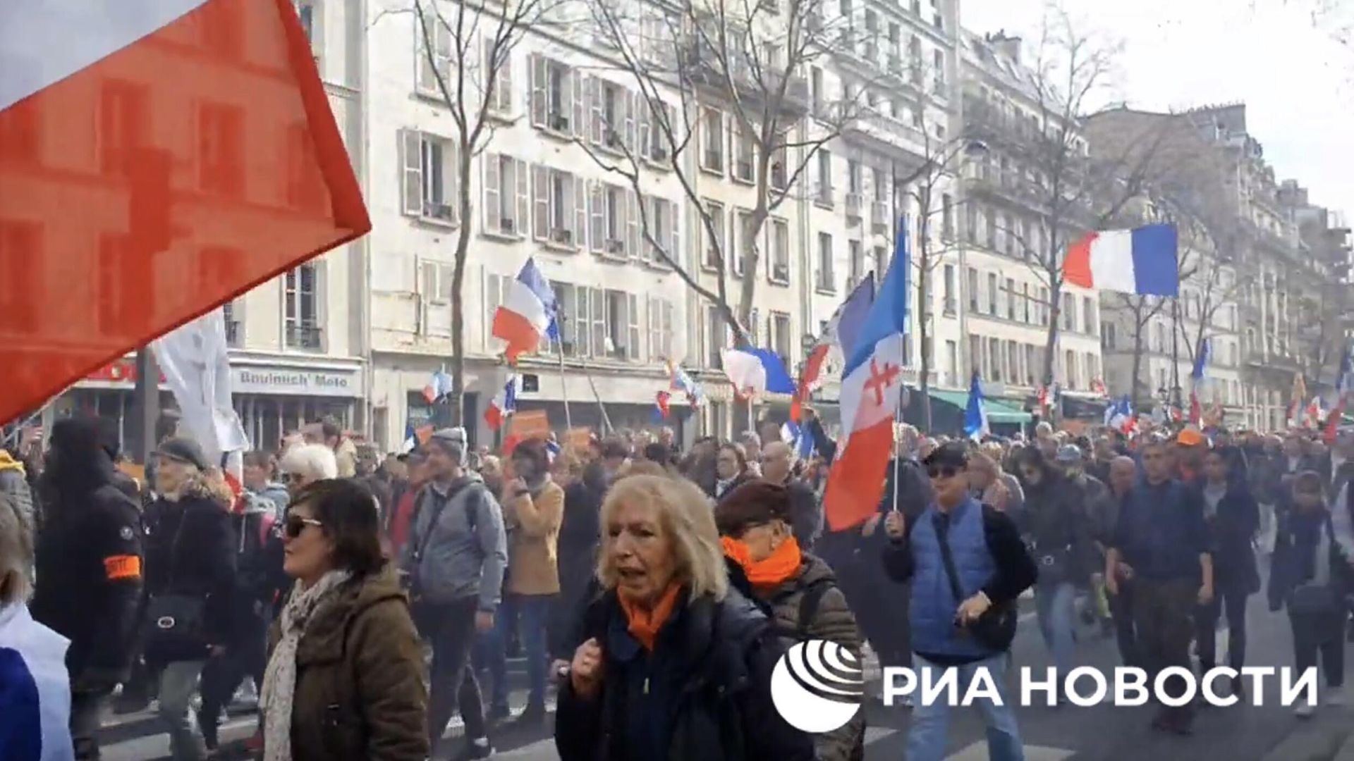 Акция протеста во Франции Акция протеста во Франции - РИА Новости, 1920, 23.03.2023