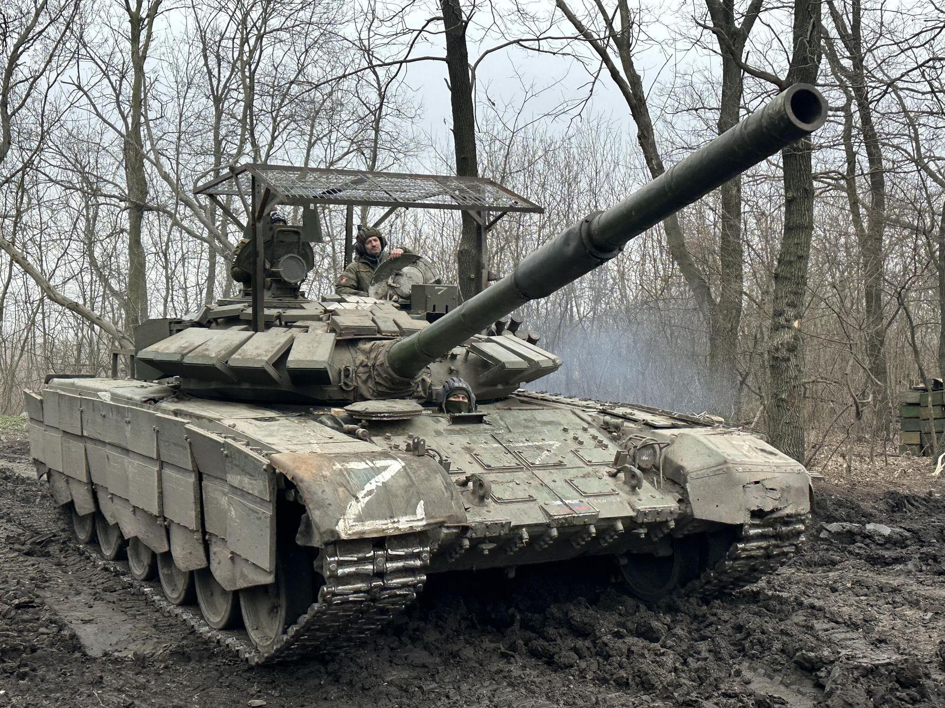 Танк Т-72Б3М на марьинском направлении Танк Т-72Б3М на марьинском направлении - РИА Новости, 1920, 18.07.2023