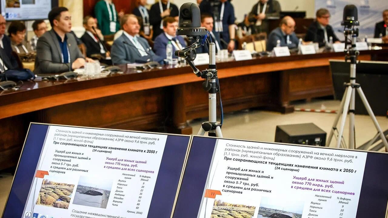 Участники Международной конференции по вопросам изменения климата и таяния вечной мерзлоты в Якутии Участники Международной конференции по вопросам изменения климата и таяния вечной мерзлоты в Якутии - РИА Новости, 1920, 22.03.2023