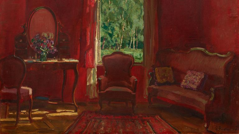 Жуковский Станислав Юлианович. Красная гостиная. 1939. Выставка Увидеть неизвестное. Живопись и скульптура XVII–XXI веков из фондов Третьяковской галереи Жуковский Станислав Юлианович. Красная гостиная. 1939. Выставка Увидеть неизвестное. Живопись и скульптура XVII–XXI веков из фондов Третьяковской галереи