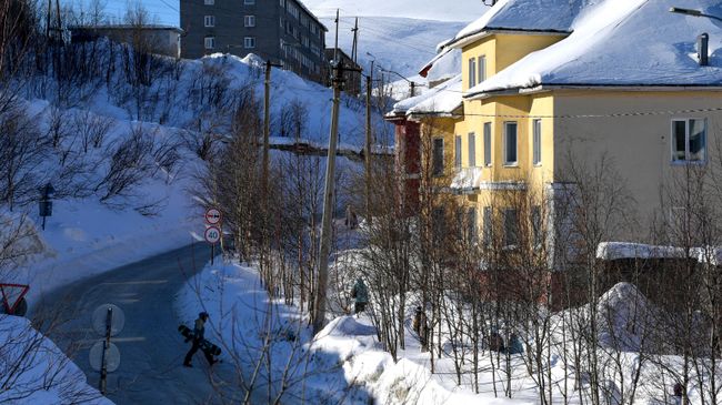 Улица в Кировске Улица в Кировске