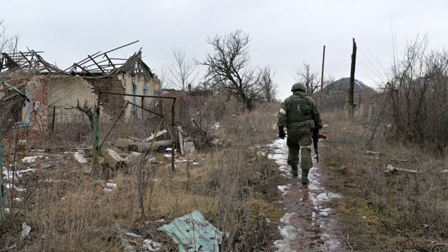Военнослужащий в Марьинке