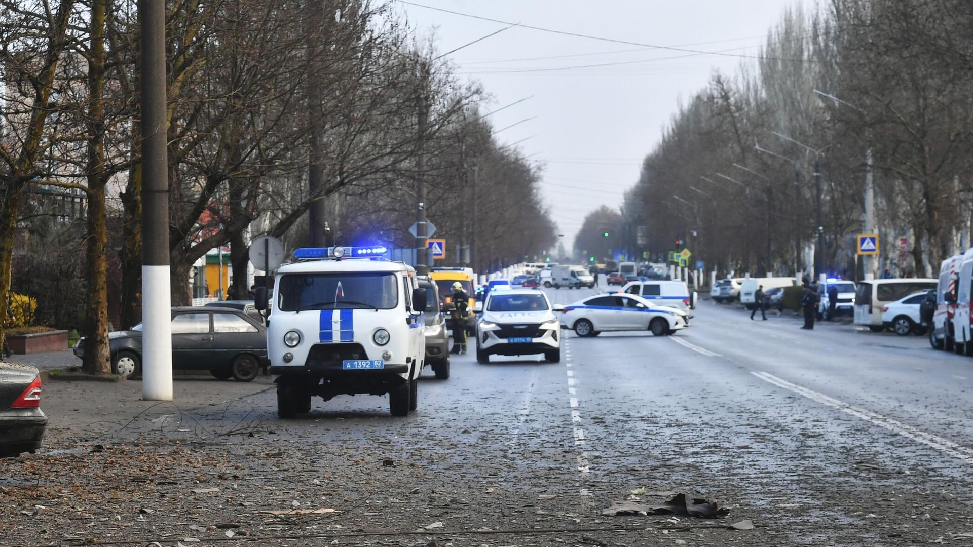 Автомобили полиции в Мелитополе Автомобили полиции в Мелитополе - РИА Новости, 1920, 27.03.2023