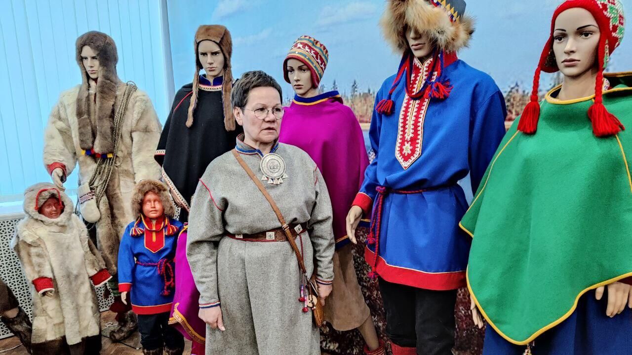 Железнодорожная станция Лопарскя, Мурманская область. В музее саамского быта Железнодорожная станция Лопарскя, Мурманская область. В музее саамского быта - РИА Новости, 1920, 27.03.2023