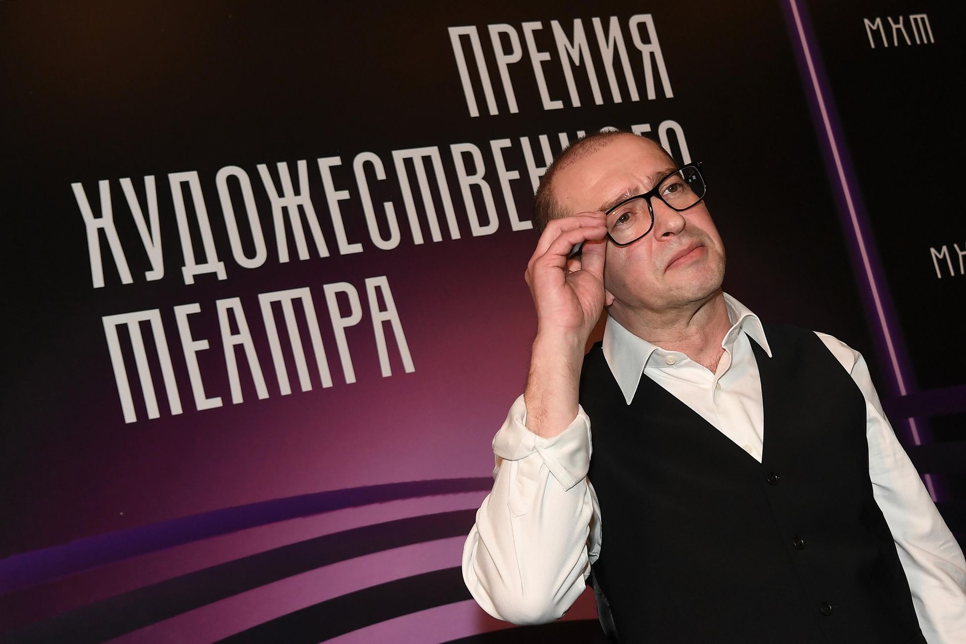 Художественный руководитель МХТ имени А. П. Чехова Константин Хабенский на премии Художественного театра в МХТ имени А. П. Чехова в Москве Художественный руководитель МХТ имени А. П. Чехова Константин Хабенский на премии Художественного театра в МХТ имени А. П. Чехова в Москве - РИА Новости, 1920, 06.03.2026