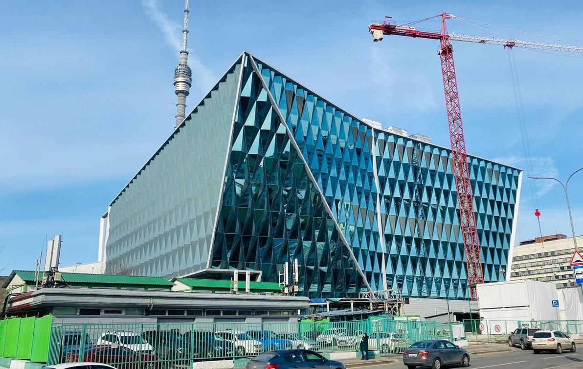Строительство медиацентра телекомпании НТВ в Останкинском районе Москвы Строительство медиацентра телекомпании НТВ в Останкинском районе Москвы - РИА Новости, 1920, 30.03.2023