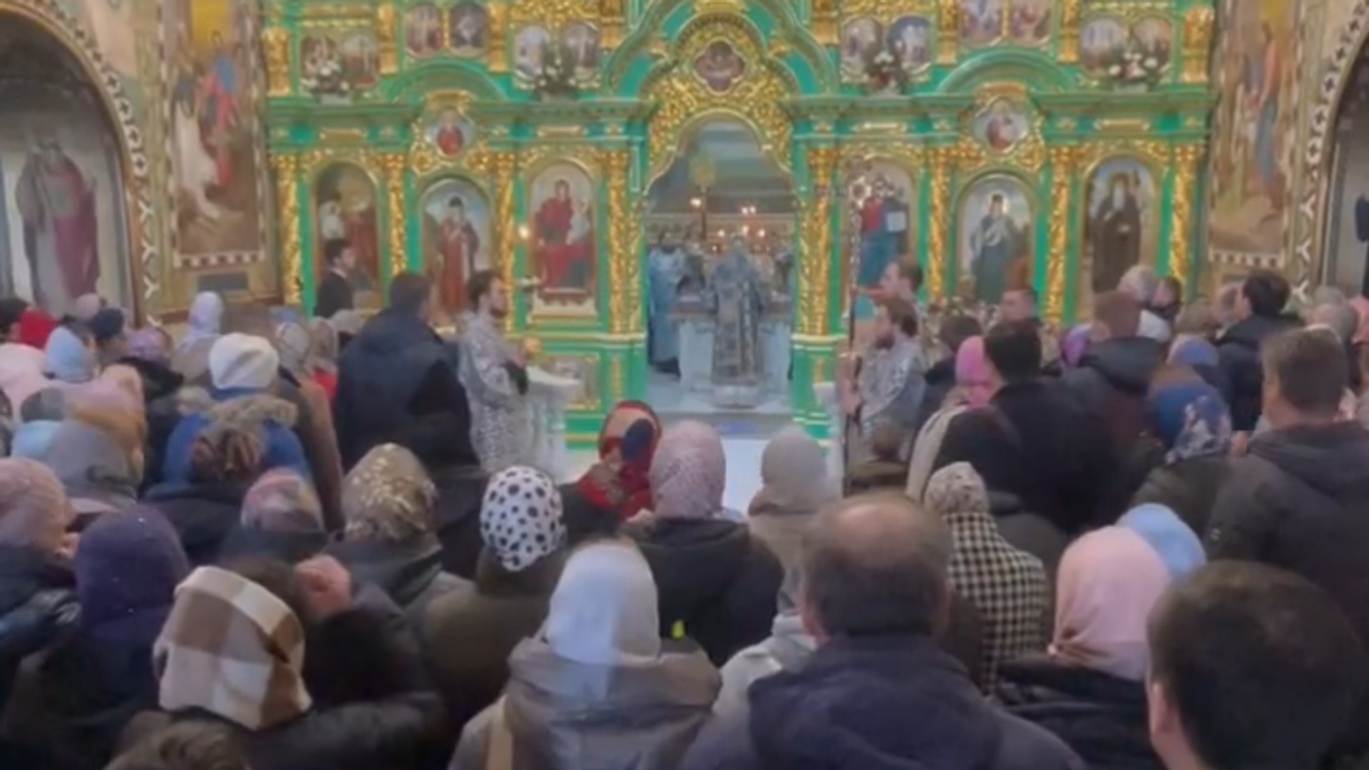 Литургия в Киево-Печерской лавре под руководством главы канонической Украинской православной церкви митрополита Киевского и всея Украины Онуфрия Литургия в Киево-Печерской лавре под руководством главы канонической Украинской православной церкви митрополита Киевского и всея Украины Онуфрия - РИА Новости, 1920, 01.04.2023