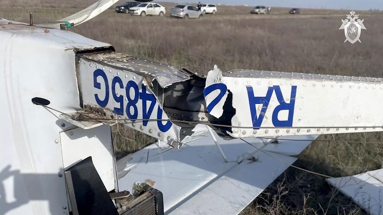 Место крушения легкомоторного самолета в Волгоградской области. 3 апреля 2023 Место крушения легкомоторного самолета в Волгоградской области. 3 апреля 2023 - РИА Новости, 1920, 03.04.2023
