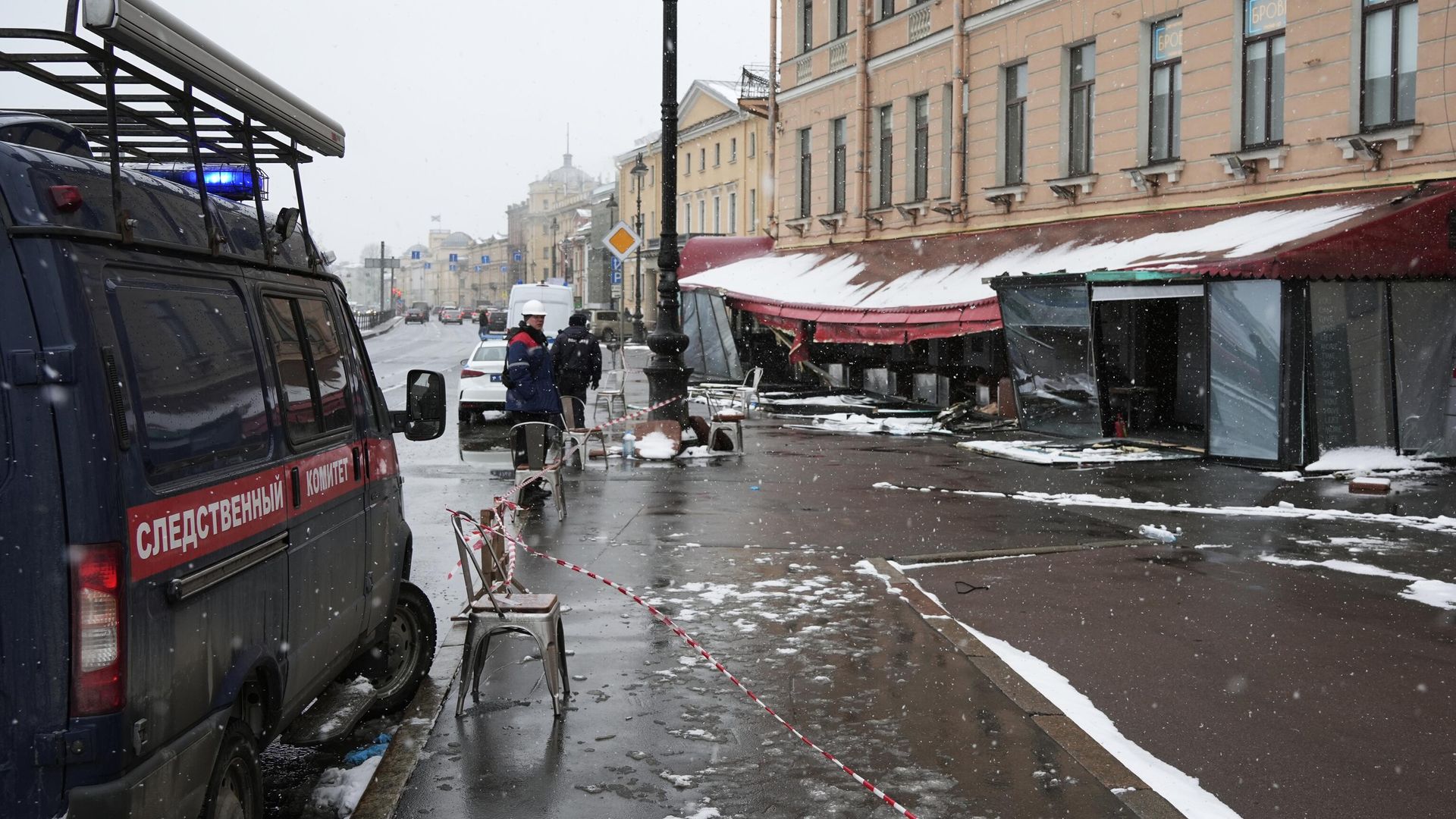Место взрыва в кафе на Университетской набережной в Санкт-Петербурге Место взрыва в кафе на Университетской набережной в Санкт-Петербурге - РИА Новости, 1920, 11.12.2023