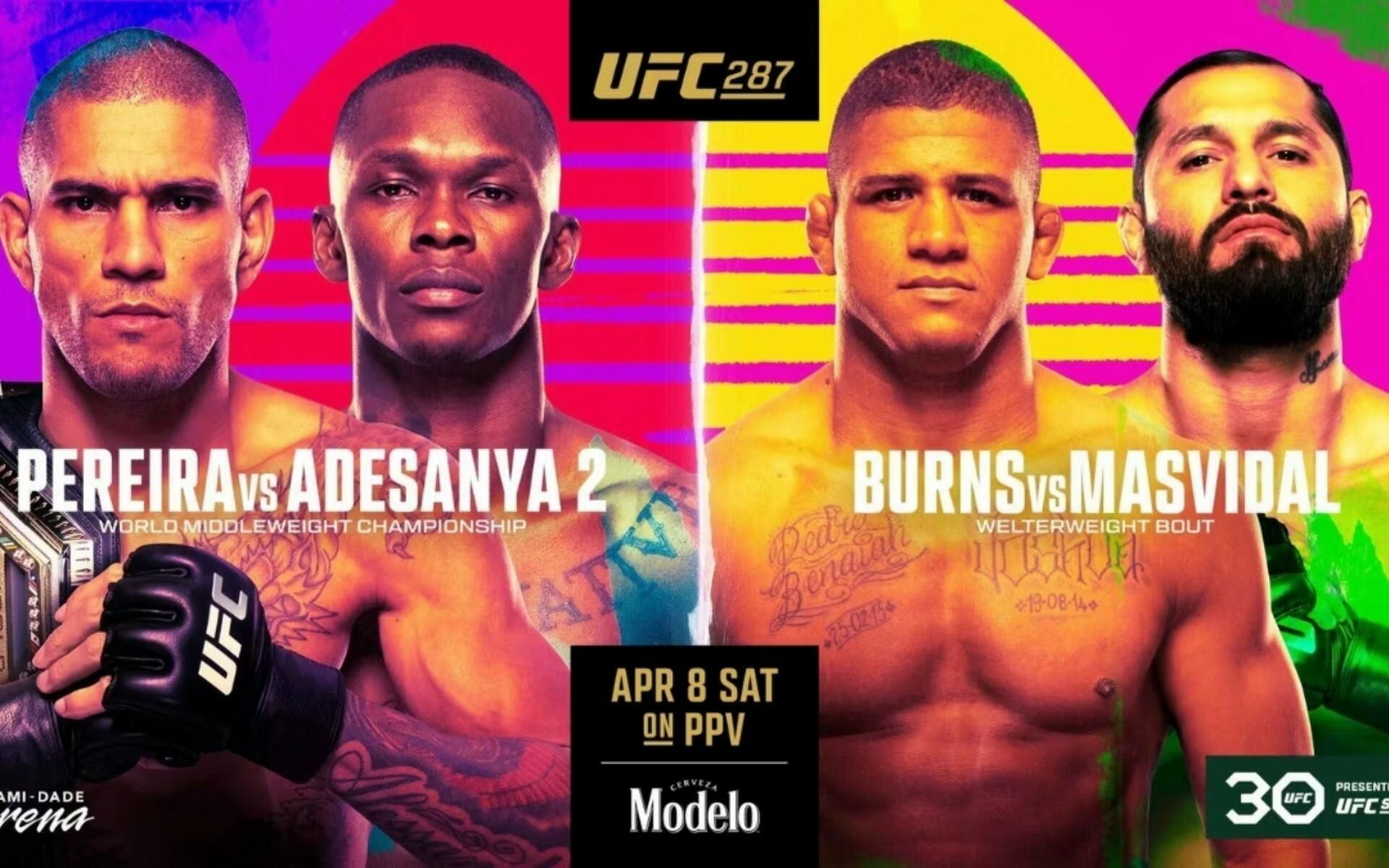 Постер турнира UFC 287 Постер турнира UFC 287 - РИА Новости, 1920, 04.04.2023