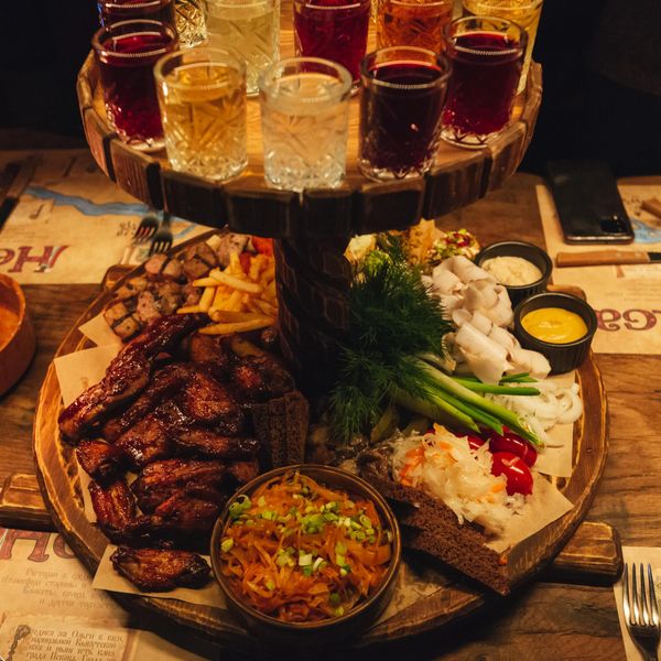 Закуски в ресторане Хельга, Псков