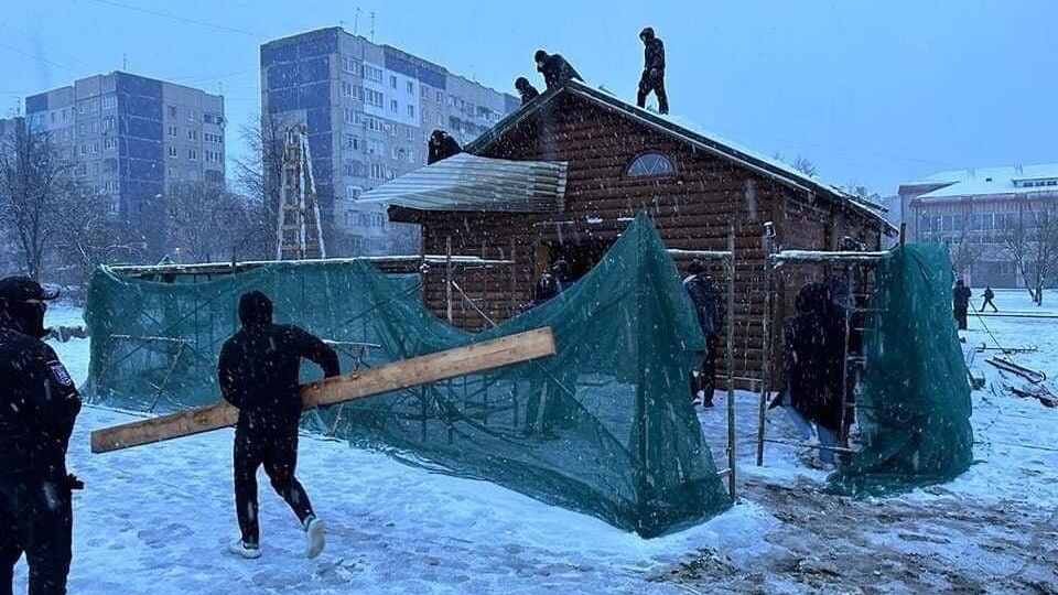 Демонтаж храма равноапостольного князя Владимира УПЦ во Львове Демонтаж храма равноапостольного князя Владимира УПЦ во Львове - РИА Новости, 1920, 13.01.2024