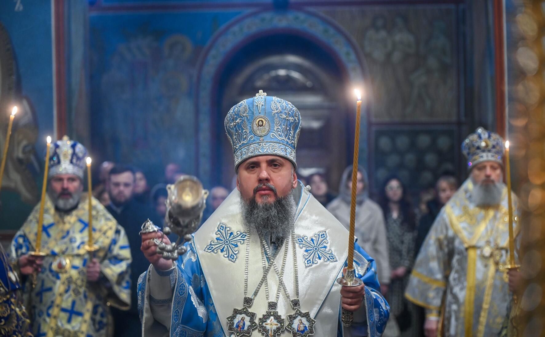 Предстоятель Украинской православной церкви Киевского патриархата (УПЦ КП) митрополит Киевский и всея Украины Епифаний Предстоятель Украинской православной церкви Киевского патриархата (УПЦ КП) митрополит Киевский и всея Украины Епифаний - РИА Новости, 1920, 28.07.2023
