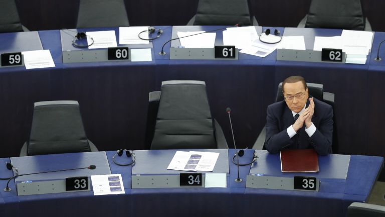 Сильвио Берлускони в Европейском парламенте в Страсбурге, восточная Франция. 2019 год Сильвио Берлускони в Европейском парламенте в Страсбурге, восточная Франция. 2019 год
