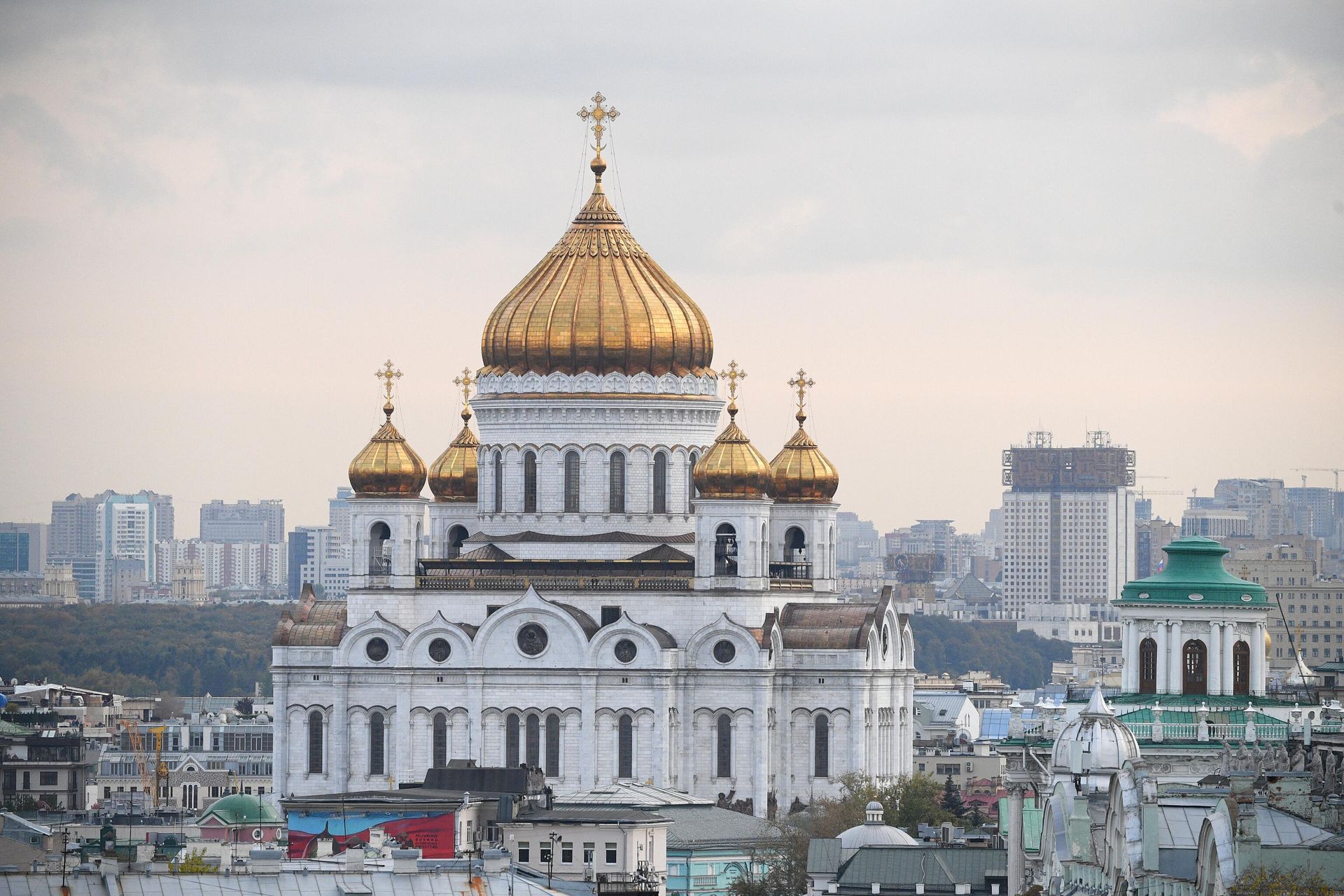 Вид на Храм Христа Спасителя в Москве Вид на Храм Христа Спасителя в Москве - РИА Новости, 1920, 10.04.2023